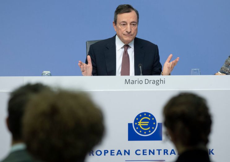 European Central Bank (ECB) president Mario Draghi