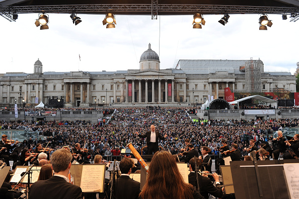 The London Symphony Orchestra previously played in Trafalgar Square