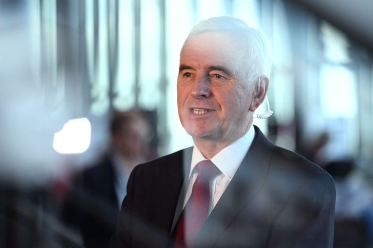 Labour will split up Treasury and move half north, vows John McDonnell