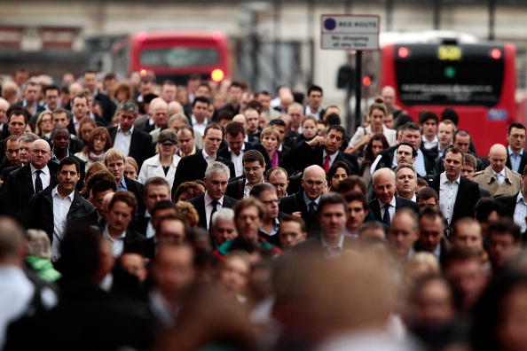 Commuters in London