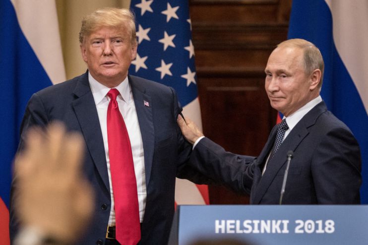 President Trump And President Putin Hold A Joint Press Conference After Summit