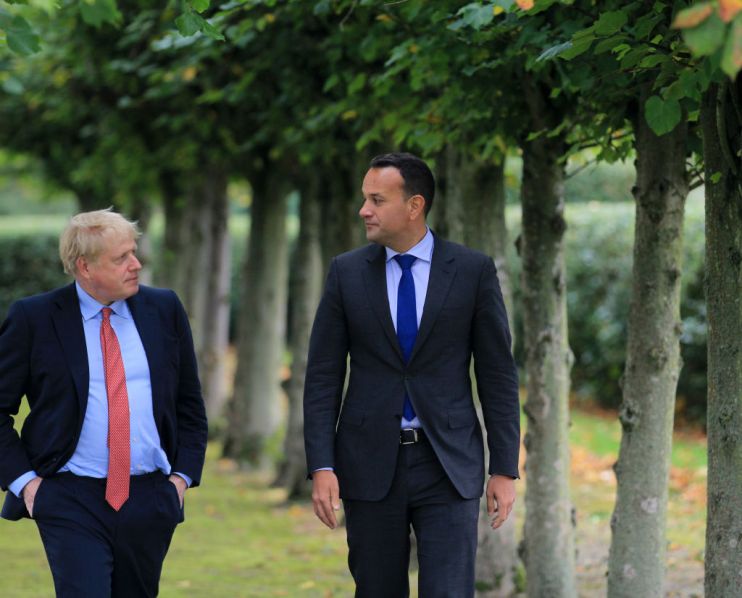 Leo Varadkar (right) met Boris Johnson in Liverpool in October to discuss a Brexit deal