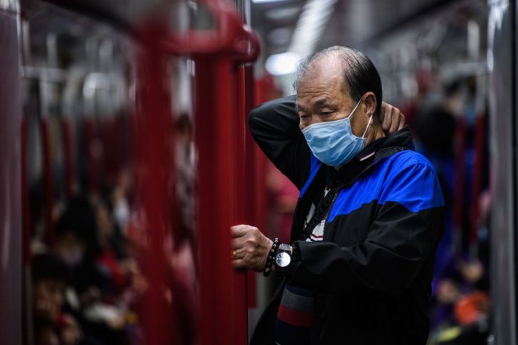 Hong Kong stock index tumbles three per cent on coronavirus fears