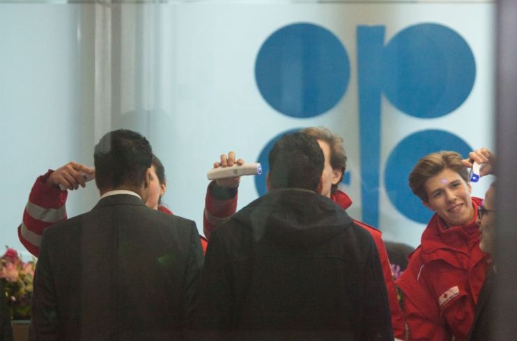 Oil prices plunged four per cent today after Russia rejected oil cartel Opec's proposal to deepen production cuts by an additional 1.5m barrels per day until the end of the year.
