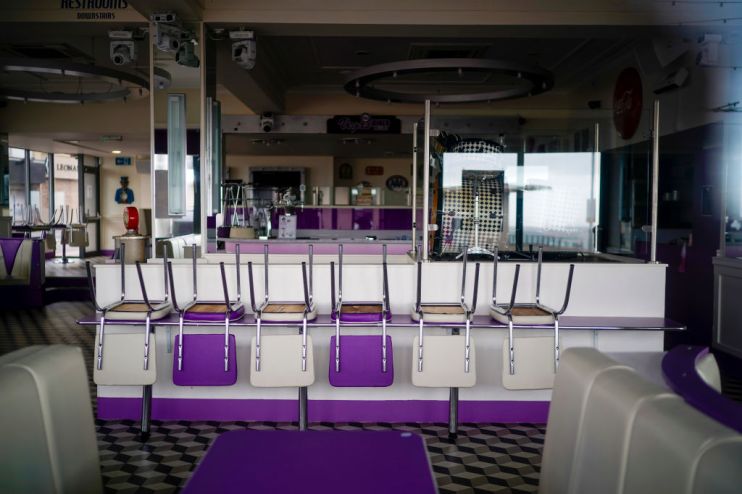 Blackpool's Deserted Golden Mile During Coronavirus Outbreak