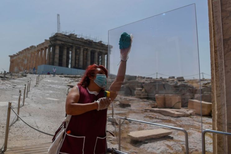 Eurozone downturn eases but output continues to plunge