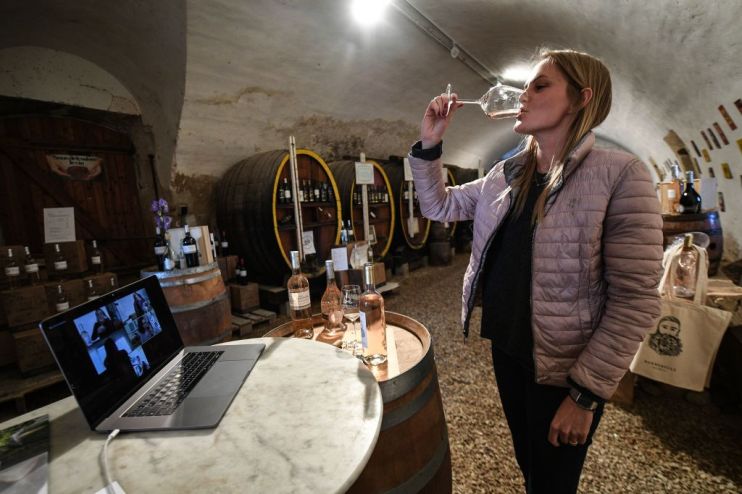 TOPSHOT-FRANCE-VIRUS-HEALTH-WINE
