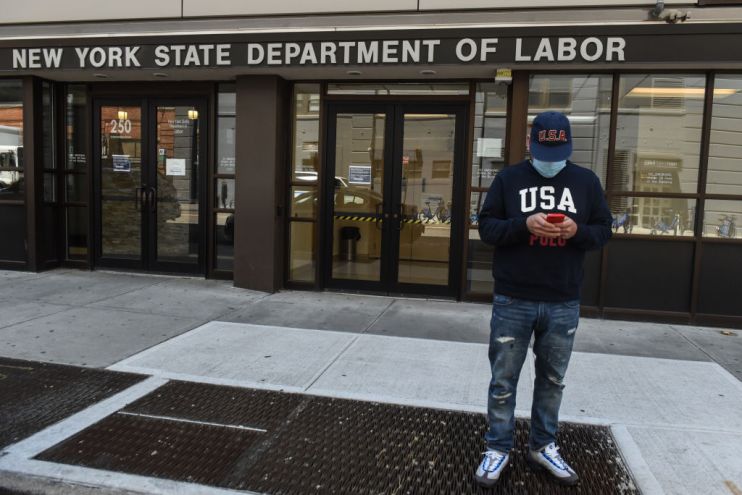 US jobless claims slip but rebound loses steam