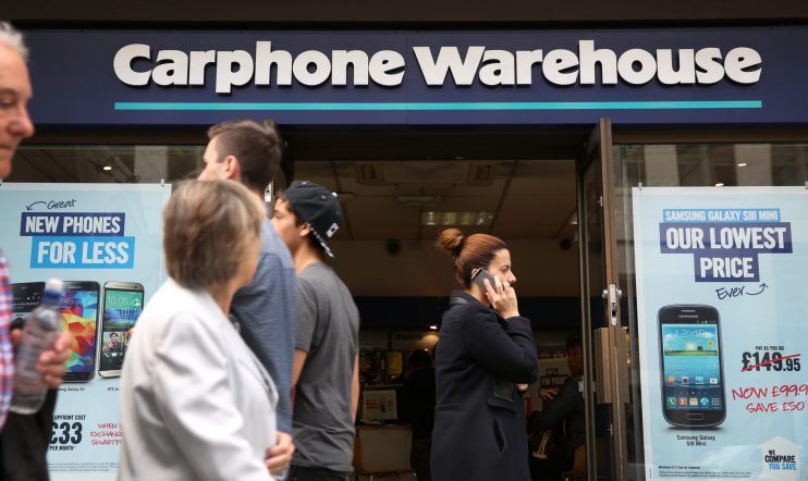 Carphone Warehouse And Dixons Agree &pound;3.8bn Merger