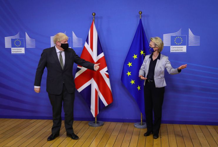 British PM Visits Brussels Ahead Of Brexit Deal Deadline