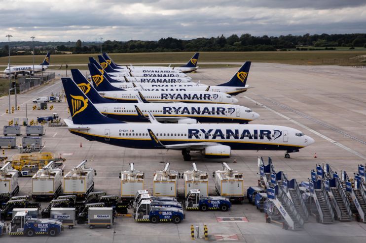 Irish carrier Ryanair flew just 500,000 people in February as widespread coronavirus restrictions all but ended air travel.