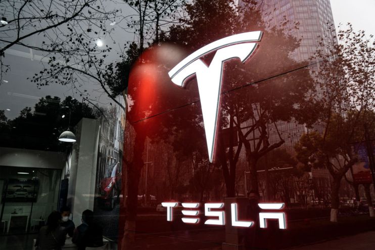 Shares in electric car firm Tesla fell over five per cent today as the stock continued to rapidly shed value amid a widespread sell-off in high-value stocks.