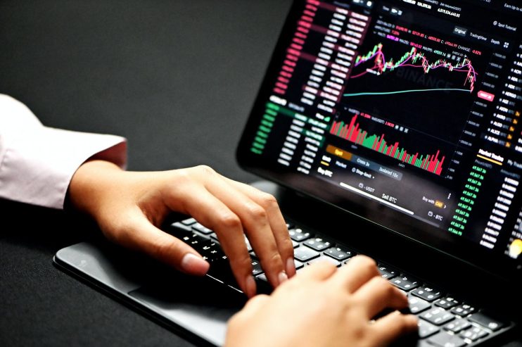 crypto search on screen