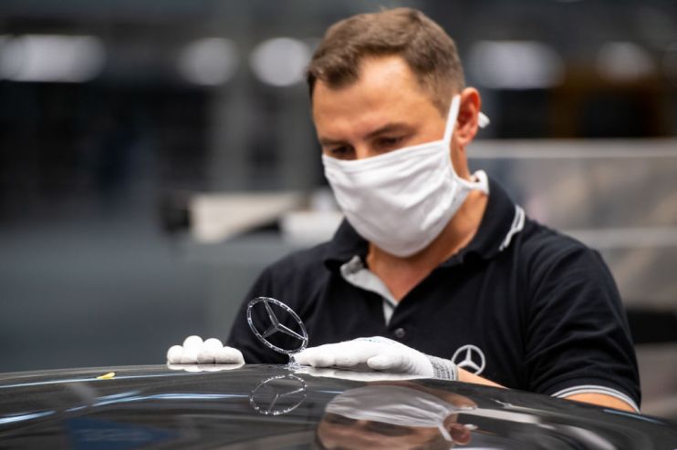Mercedes owner Daimler today warned that the global shortage of semiconductor chips would wipe out   its impressive first half performance.