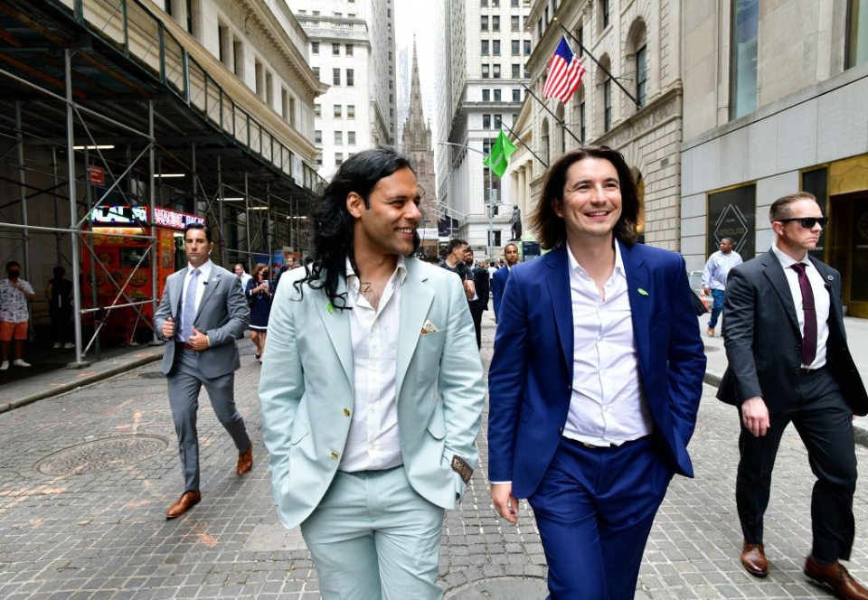 Tenev (right) in 2021