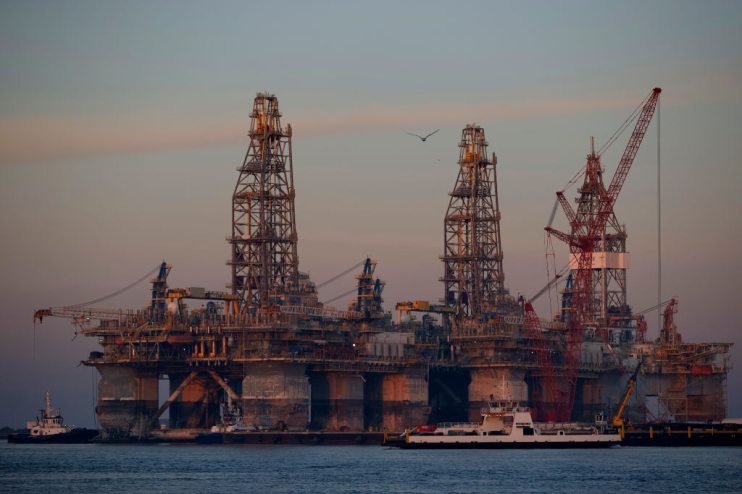 Semi-submersible Drilling Platform, Noble Danny Adkins, Moved Through Port Aransas Channel