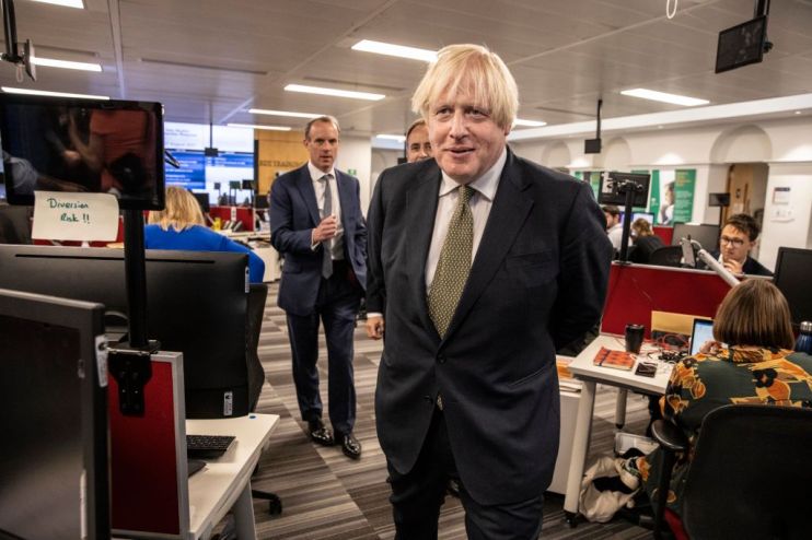 Boris Johnson Visits FCDO Crisis Centre