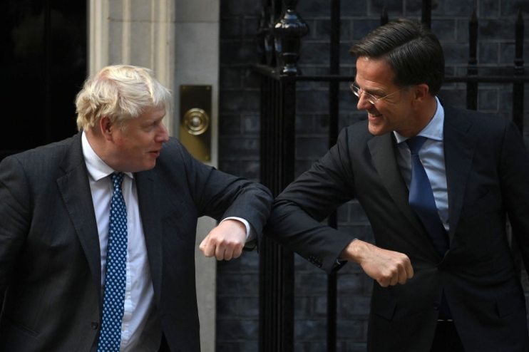 British PM Boris Johnson Meets Dutch PM Mark Rutte