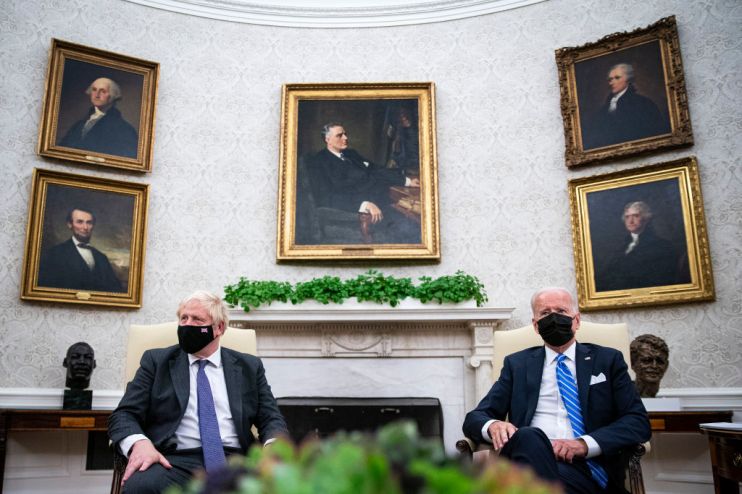 British PM Boris Johnson Visits Washington D.C.
