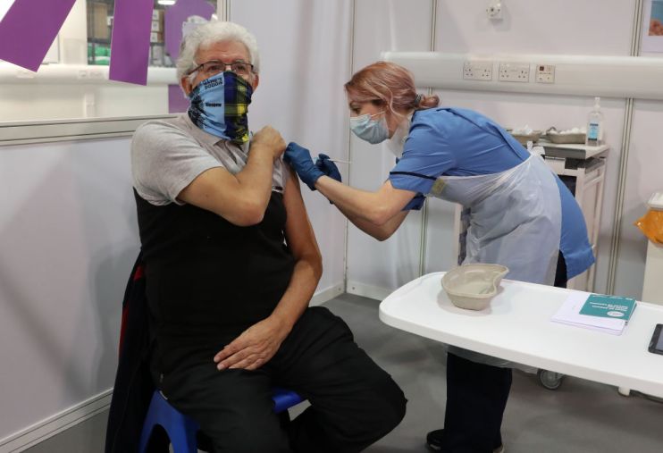 Vaccinations In Glasgow As More Than One Million People In Scotland Receive First Dose