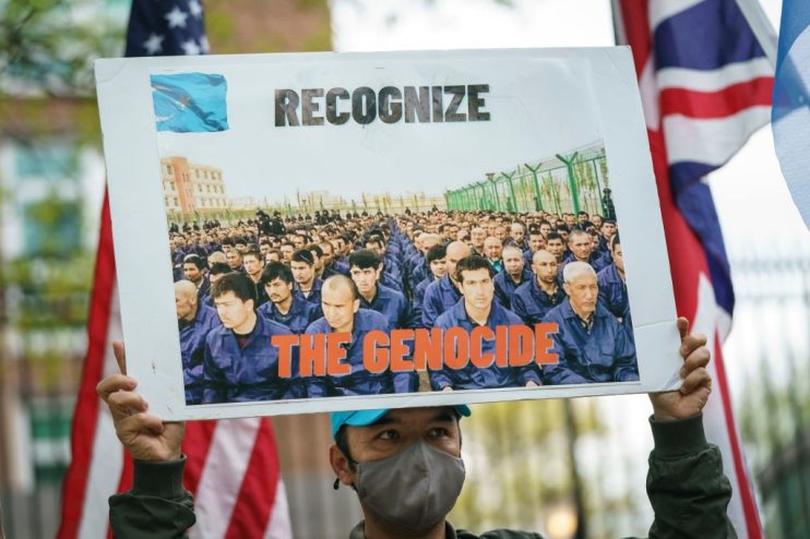 Rally At UK Embassy In DC To Support Of Condemnation Of China For Uyghur Abuses