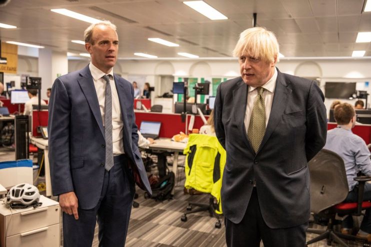 Boris Johnson Visits FCDO Crisis Centre