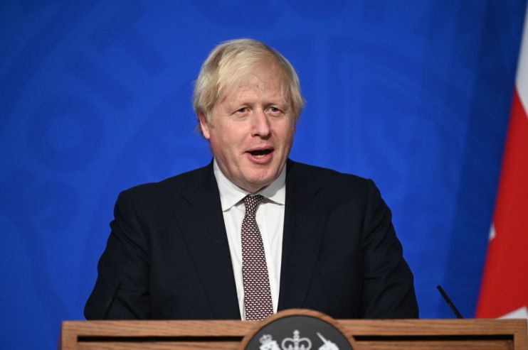Boris Johnson Holds Press Conference At Downing Street