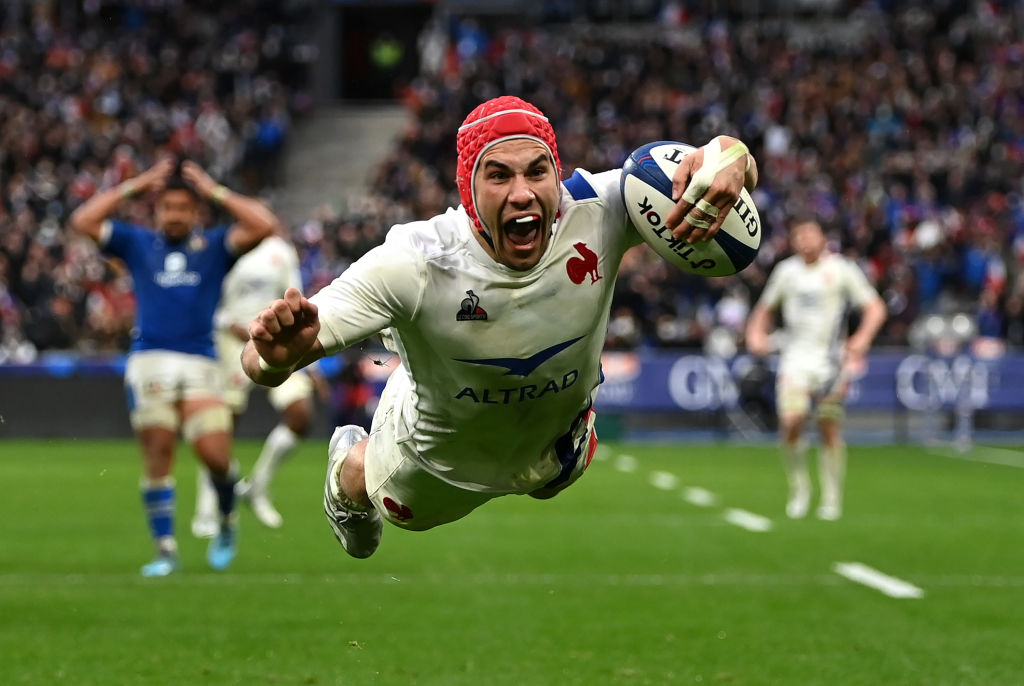France winger Gabin Villiere scored a hat-trick on Sunday as Les Bleus got their campaign off to a winning start.