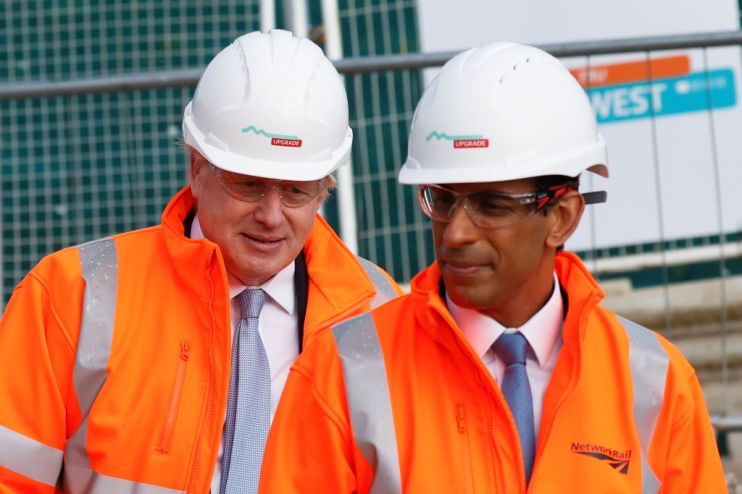 British PM And Chancellor Visit Manchester Construction Site
