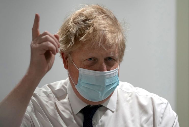 Prime Minister Boris Johnson And Ministers Visit A Hospital In Hertfordshire