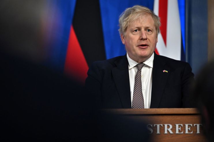 Boris Johnson Welcomes The  Chancellor of Germany To Downing Street