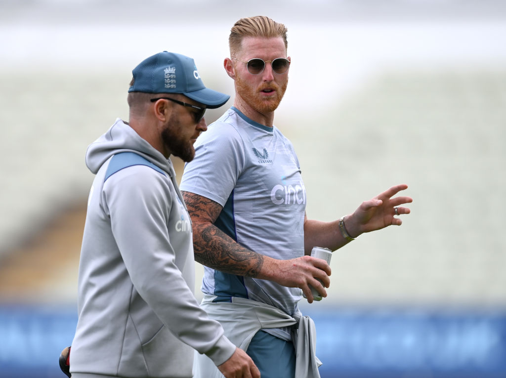 Ben Stokes speaks with coach Brendon McCullum face a new challenge as England look to rescue a draw against India tomorrow.