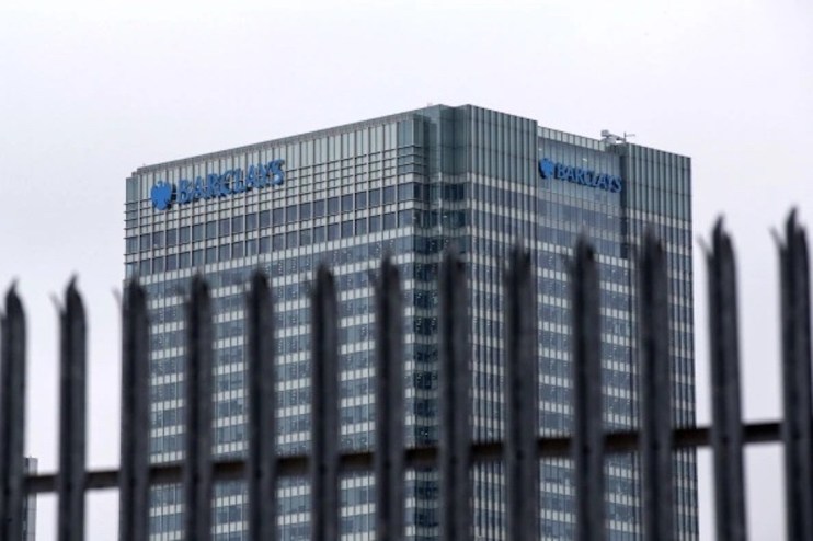 Barclays shares slumped after the company reported results this morning