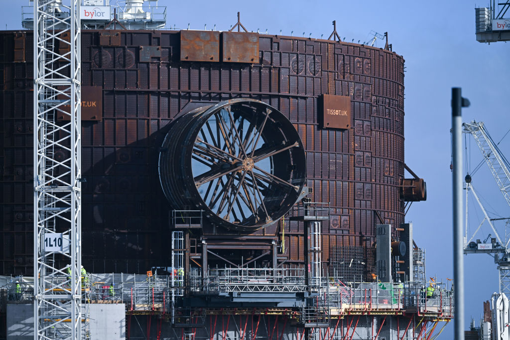 Boris Johnson Visits Hinkley Point C Nuclear Power Station Construction Site