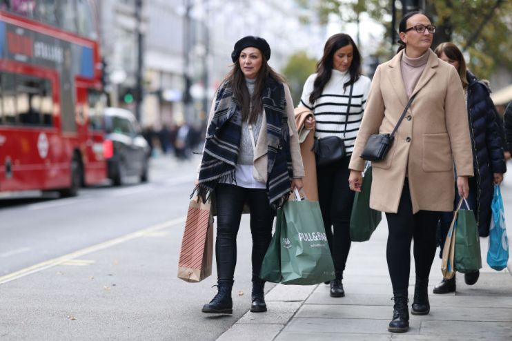 London's Holiday Shopping Season In Full Swing