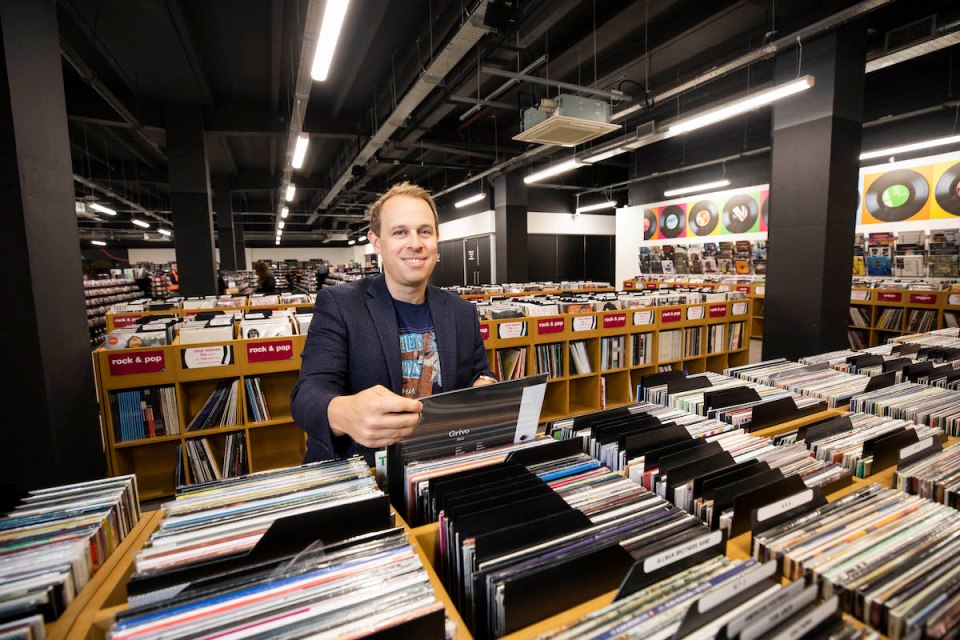 Owner of hmv, Doug Putman ahead of the official launch event of the hmv Vault in Birmingham - Europe’s biggest (Fabio De Paola/PA Wire)