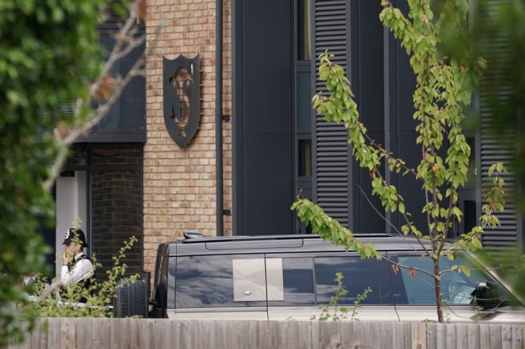 A Land Rover Defender is seen inside the grounds of The Study Preparatory School in Camp Road, Wimbledon, where it has collided with a primary school building. Officers, firefighters and paramedics, including London&rsquo;s Air Ambulance, responded to the incident at around 9.54am on Thursday. Picture date: Thursday July 6, 2023. PA Photo. See PA story POLICE School. Photo credit should read: Victoria Jones/PA Wire