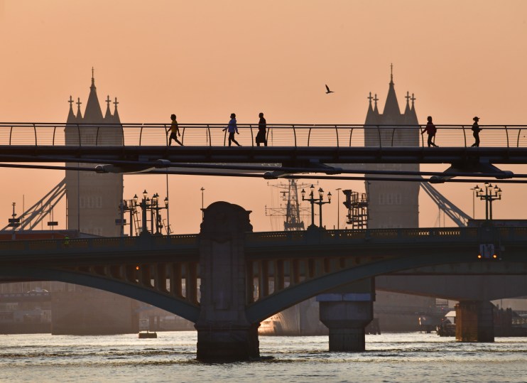 London's jobs market has contracted for 16 consecutive months, according to data published by KPMG