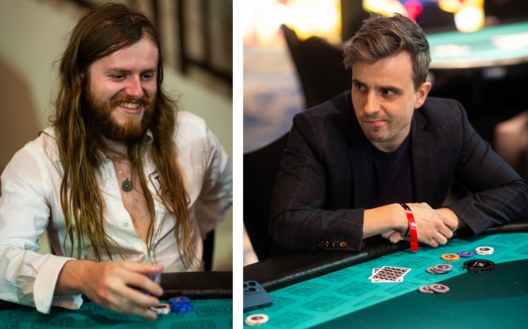 Pro poker player Charlie Carrel schooling City PM Life&Style editor Steve Dinneen