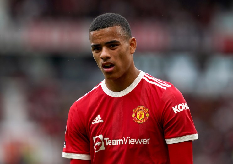 Manchester United's Mason Greenwood. Photo credit Martin Rickett/PA Wire.