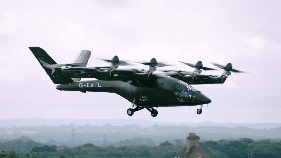 Electric flying taxis could be coming to Britain in the near future, the government has said.