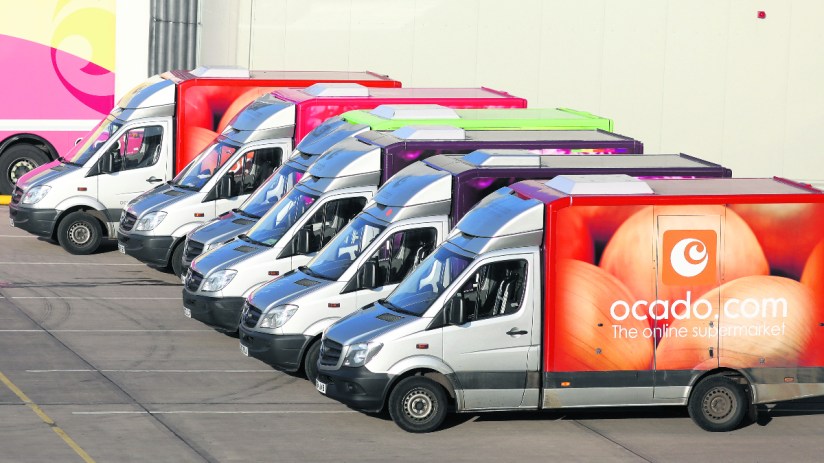Ocado reported revenue of &pound;674m in the first half of the year