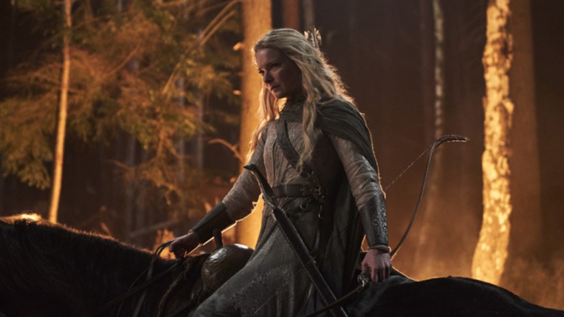 Morfydd Clark as Galadriel in The Lord of the Rights: The Rings of Power. Credit - Ross Ferguson / Prime Video