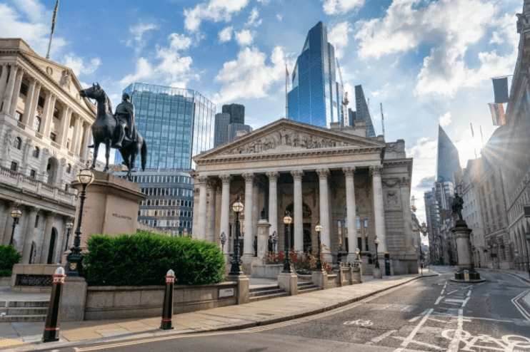 UK borrowing costs jumped on Tuesday on a raft of international news