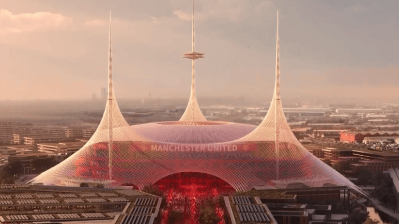 Manchester United's new stadium has been designed by Foster + Partners