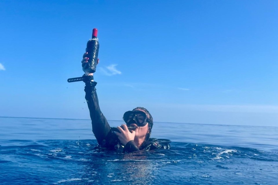 Diving for wine in The ocean paradise of the Maldives&nbsp;