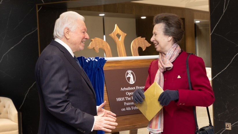 Princess Anne opened the new Arbuthnot office last year. (Image: Arbuthnot)
