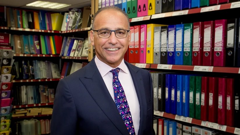 Theo Paphitis is the owner of Ryman.