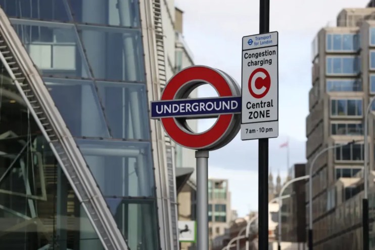 Transport for London announced plans on Tuesday to hike the congestion charge from &pound;15 to &pound;18, the first increase since 2020. The congestion charge covers a relatively small area of London, but enables a noticeable difference in pollution. (Photo by Hollie Adams/Getty Images)