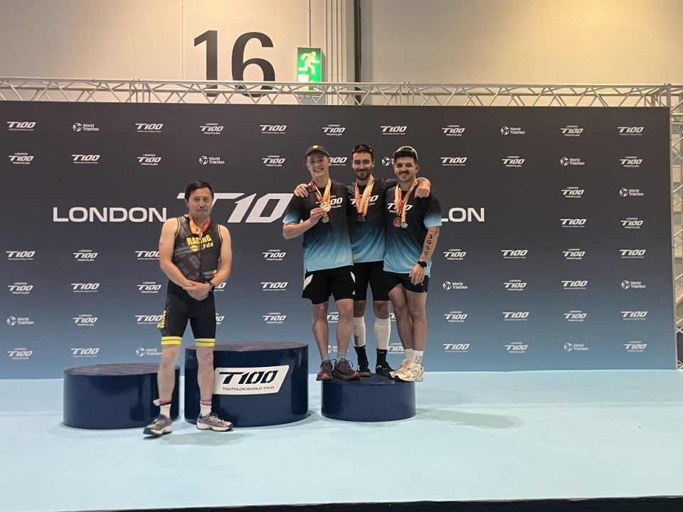 Third placed Keir Strava at the City PM Triathlon Team Challenge